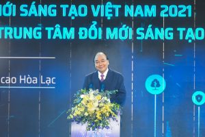 Chùm ảnh: Lễ khởi công xây dựng Trung tâm Đổi mới sáng tạo quốc gia và khai mạc Triển lãm quốc tế đổi mới sáng tạo Việt Nam 2021.